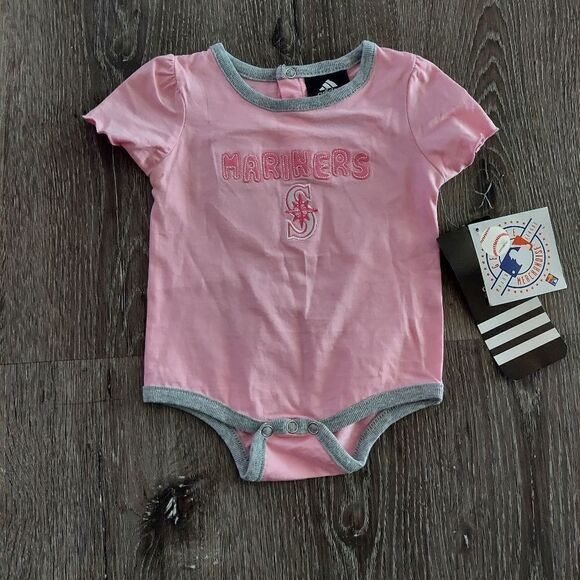 Adidas Baby Girl Mariners Onesie 3/6 Months - Picture 1 of 6